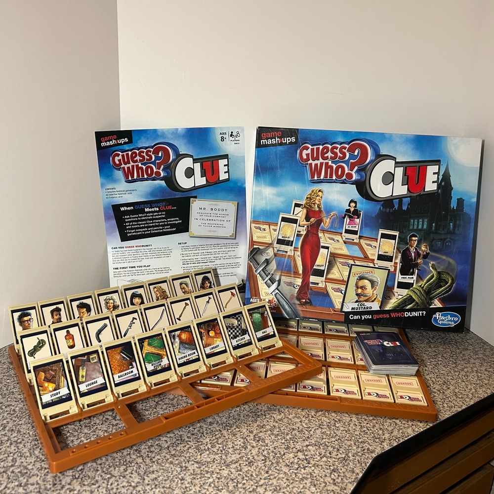 Guess Who? Clue Hasbro‎ Mashups Board Game -Missing Mrs. Peacock Card Rare 2019